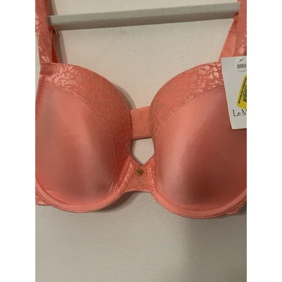 Le Mystere Coral Safari Plunge Full Busted Underwire Bra Style 9978  32 DD/E NWT - Picture 3 of 7